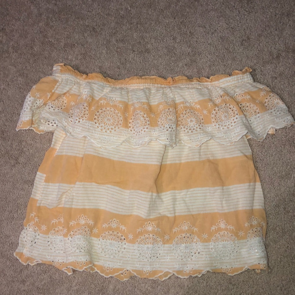 Yellow and white adorable summer shirt